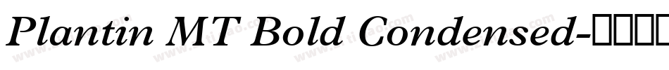 Plantin MT Bold Condensed字体转换